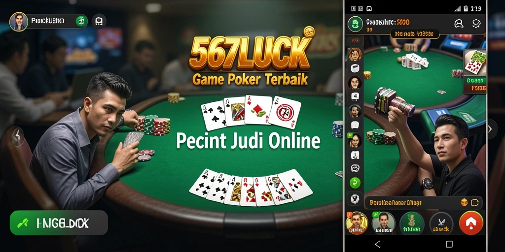 Gameplay poker seru di 567LUCK dengan antarmuka yang menarik.