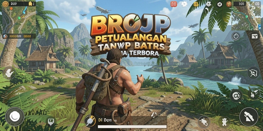 Tampilan gameplay BROJP yang epik di dunia terbuka.
