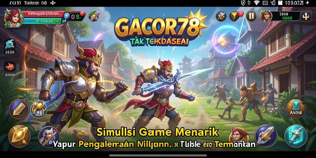 Tampilan gameplay GACOR78 yang penuh aksi dan interaksi.