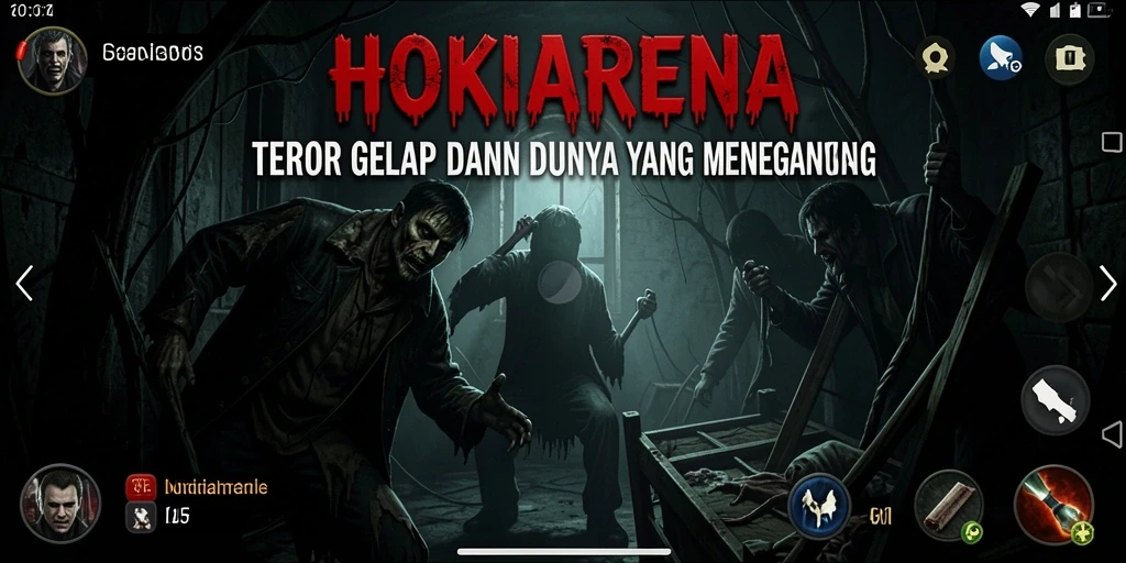 Tangkapan layar gameplay HOKIARENA dengan suasana menyeramkan yang mencekam.