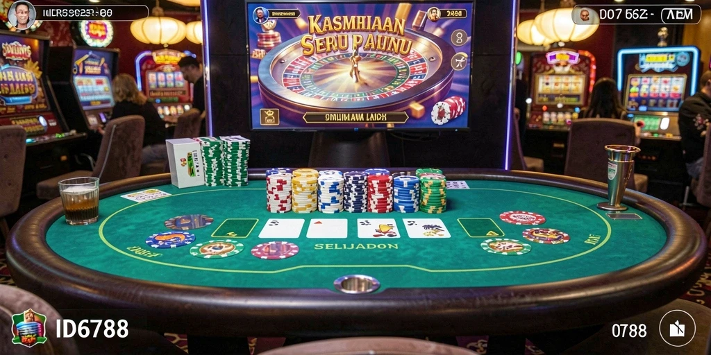 Tampilan seru dari gameplay Kasino ID6788 dengan berbagai permainan.