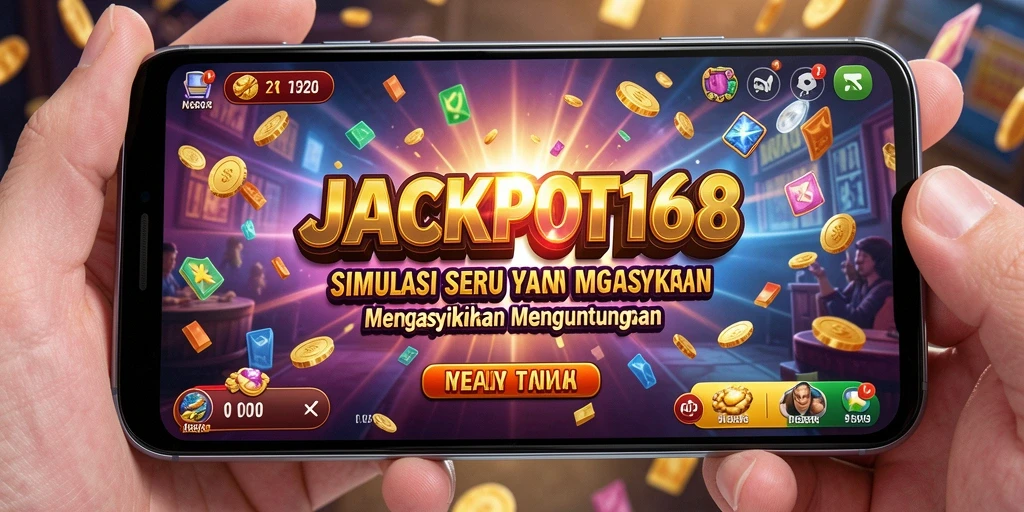Tampilan gameplay <strong>JACKPOT168</strong> yang menampilkan berbagai aktivitas seru.