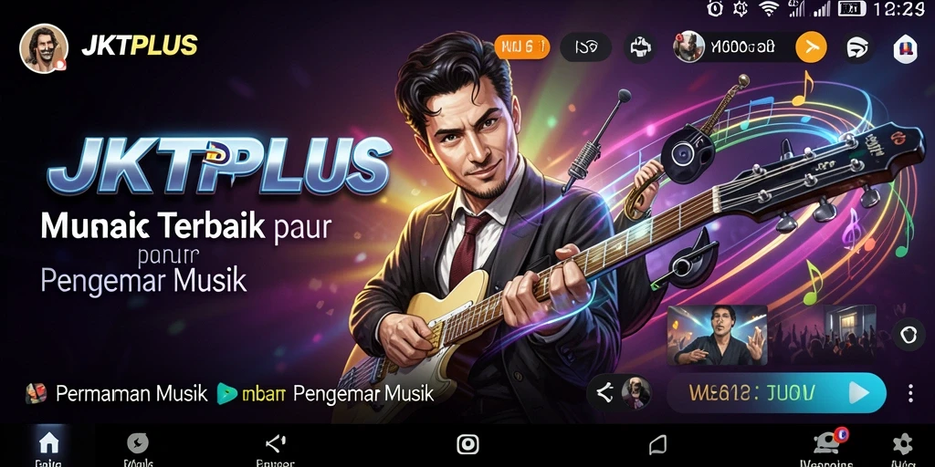 Gameplay seru JKTPLUS dengan berbagai pilihan lagu musik.