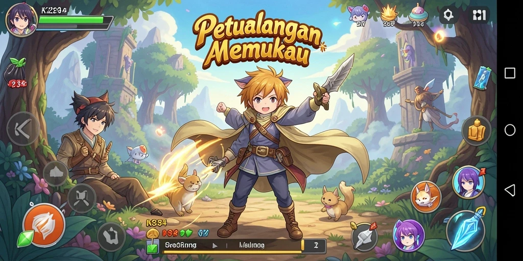 Tampilan gameplay menarik dari K234 yang memikat pemain.