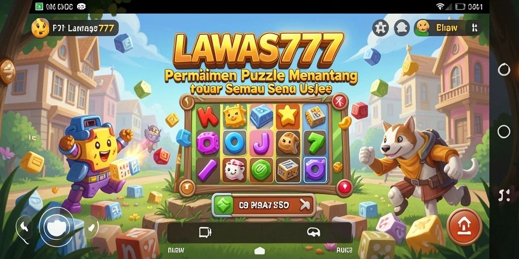 Screenshot utama LAWAS777 menampilkan gameplay Puzzle yang mendebarkan.