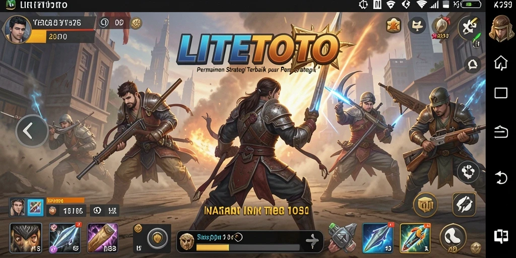Tampilan gameplay LITETOTO yang penuh aksi dan strategi.