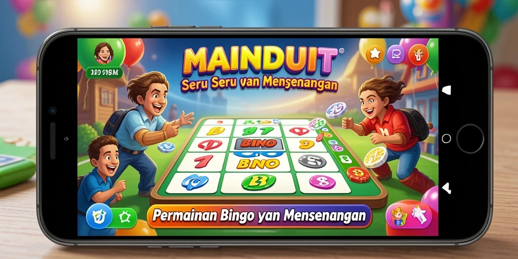 Screenshot utama MAINDUIT menampilkan serunya permainan Bingo yang interaktif.