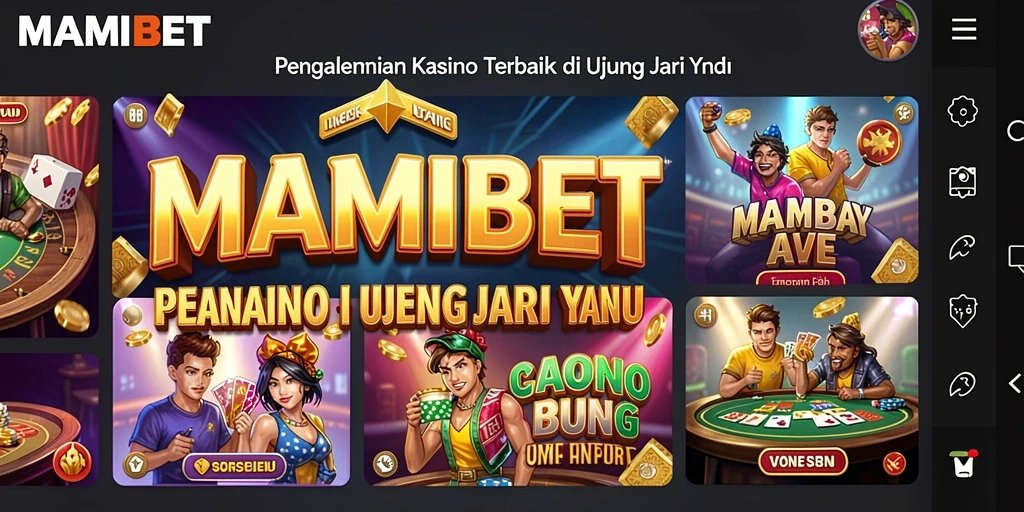 Tampilan gameplay menakjubkan dari MAMIBET dengan beragam permainan Kasino.