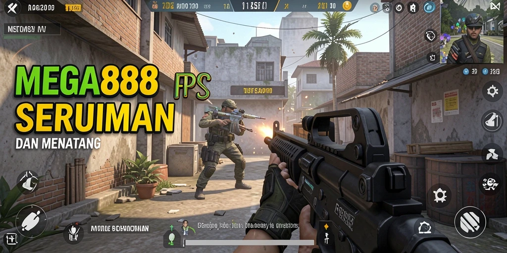 Tampilan aksi seru dari gameplay MEGA888 yang mendebarkan.