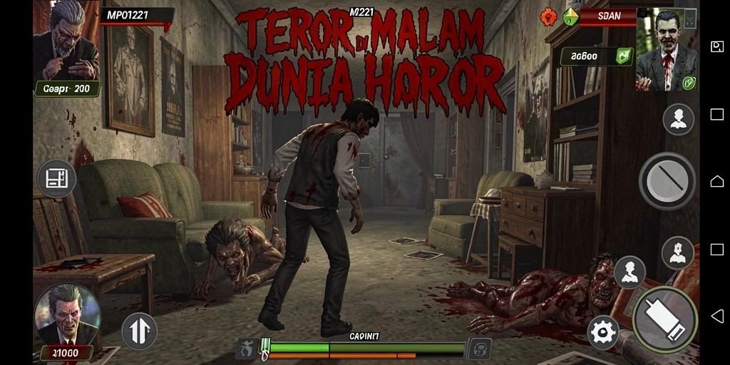Tangkapan layar gameplay MPO1221 menampilkan suasana Horror yang mencekam.