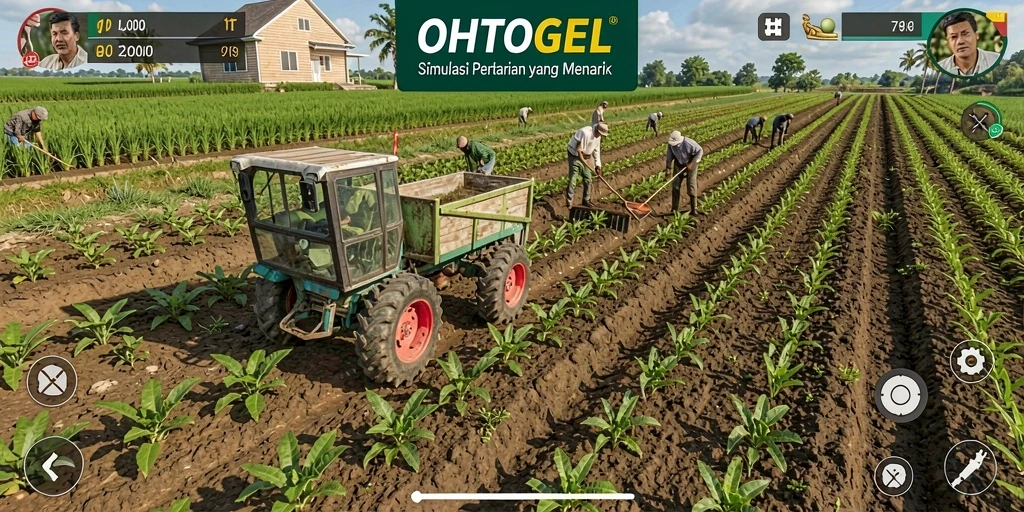 Tampilan menarik dari gameplay OHTOGEL yang melibatkan pertanian.
