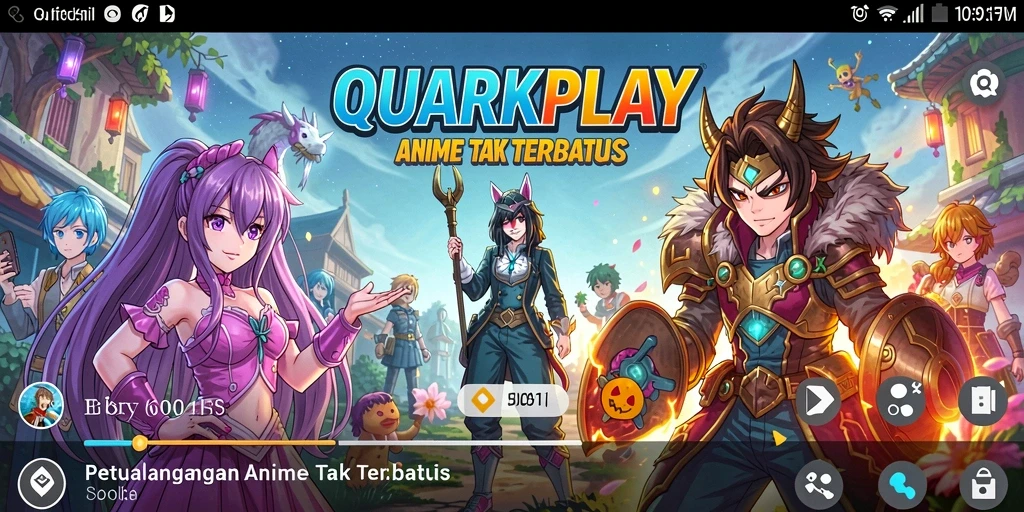Tampilan gameplay seru dalam petualangan anime yang memikat.