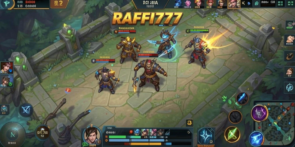 Tampilan gameplay seru di RAFFI777 saat pertempuran hebat.