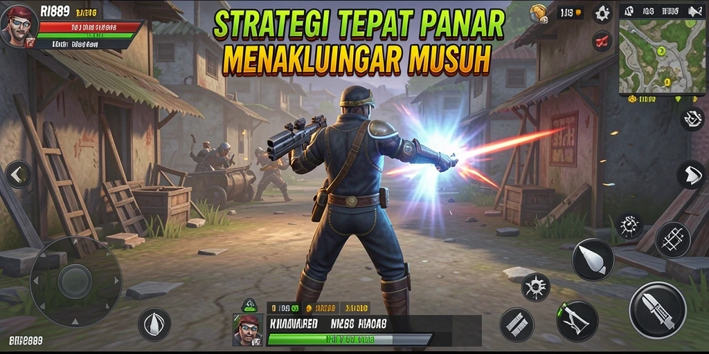 Tangkapan layar menunjukkan pertempuran strategis yang mendebarkan dalam RI889.