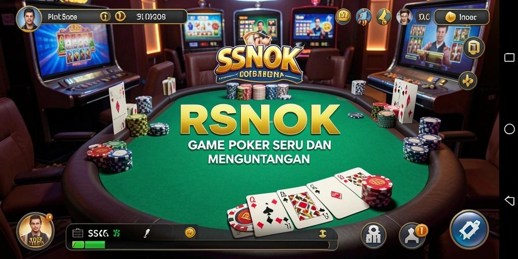 Screenshot gameplay RSNOK menunjukkan aksi seru permainan Poker.