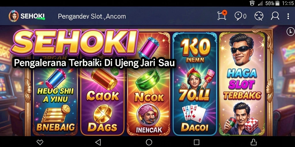 Tampilan seru dari gameplay Slot SEHOKI yang mendebarkan.