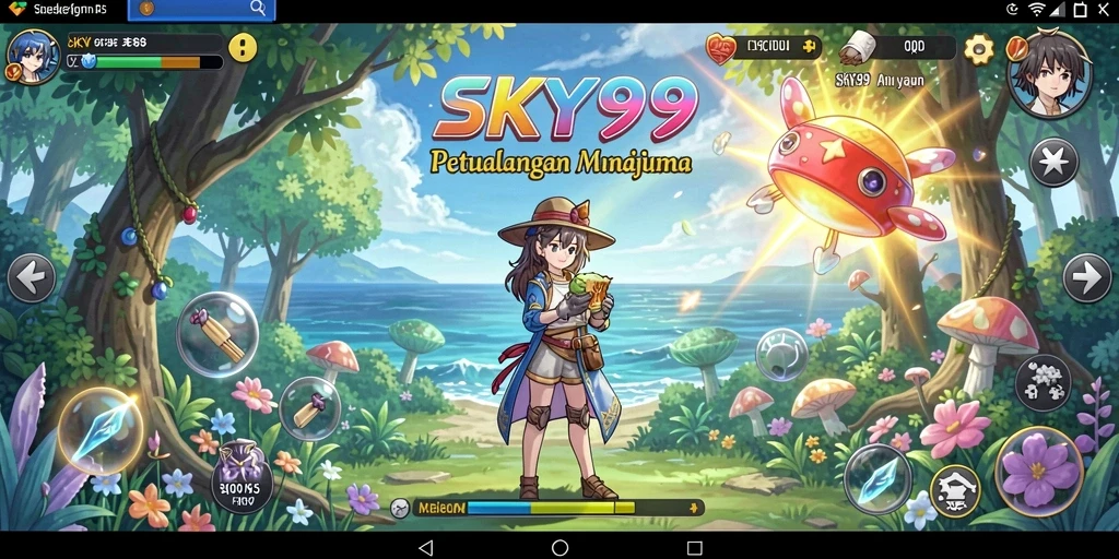 Tampilan gameplay memukau di dunia Anime SKY99.