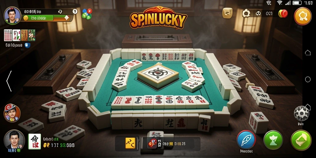 Tampilan gameplay SPINLUCKY yang penuh warna dan menarik.